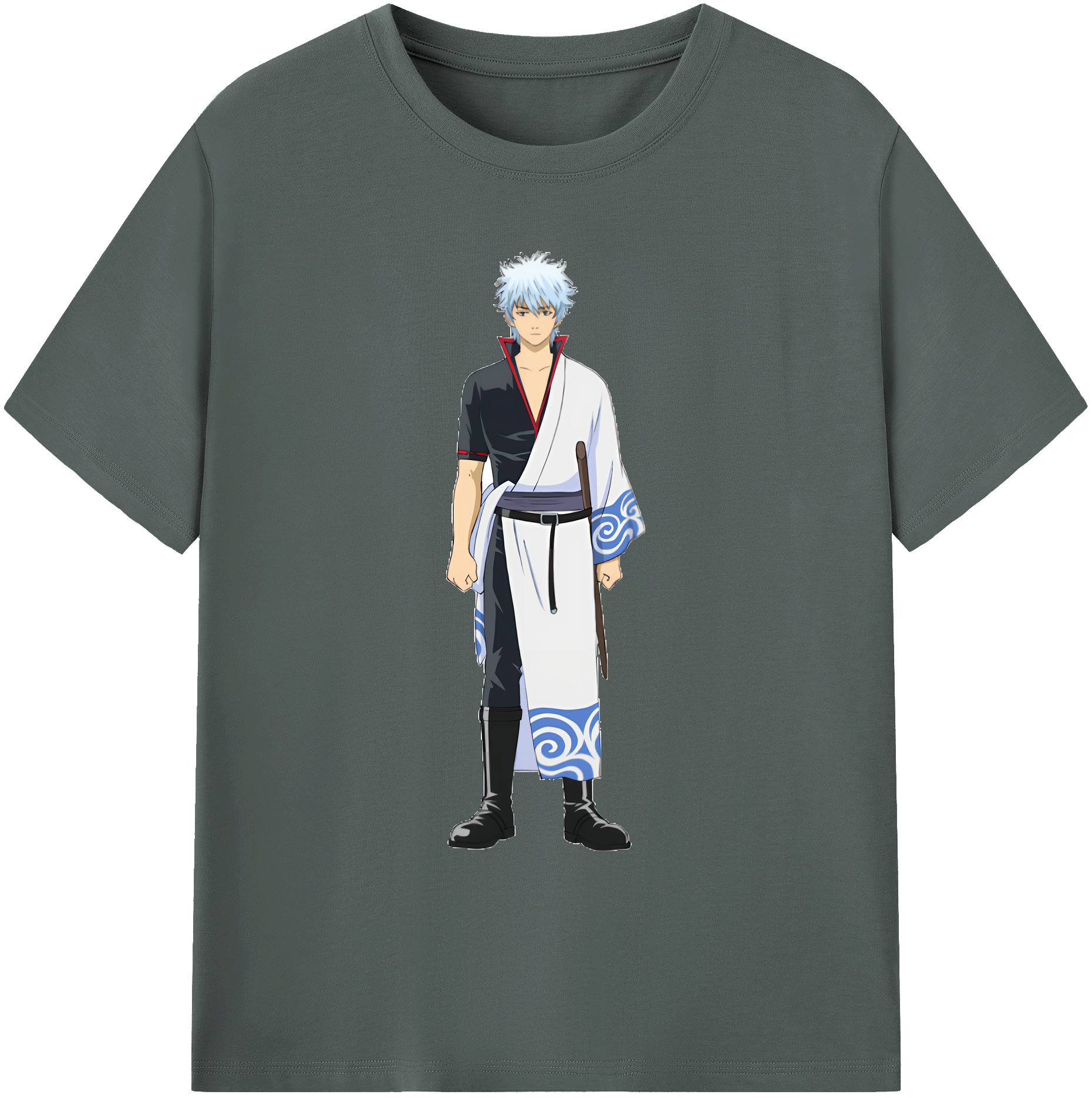 （画像用） ぎんたま 坂田銀時（さかたぎんとき） 神楽 志村新八（しむら しんぱち） GINTAMA Sakata Gintoki Kagura Shimura Shinpachi 綿100％ メンズ半袖Tシャツ｜肌触りやわらか＆通気性